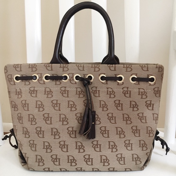 Dooney & Bourke Handbags - Dooney & Bourke mini tote w/tassels